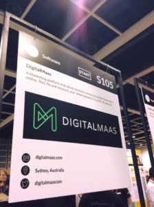 The DigitalMaas Banner at the Rise Conference Exhibition