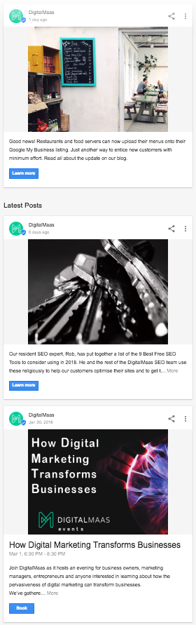 DigitalMaas Google My Business Posts