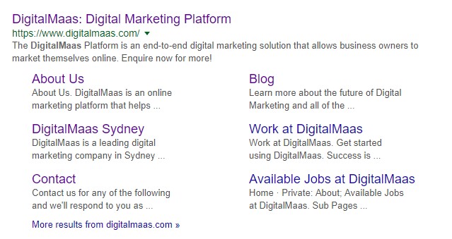 Google Search DigitalMaas Schema