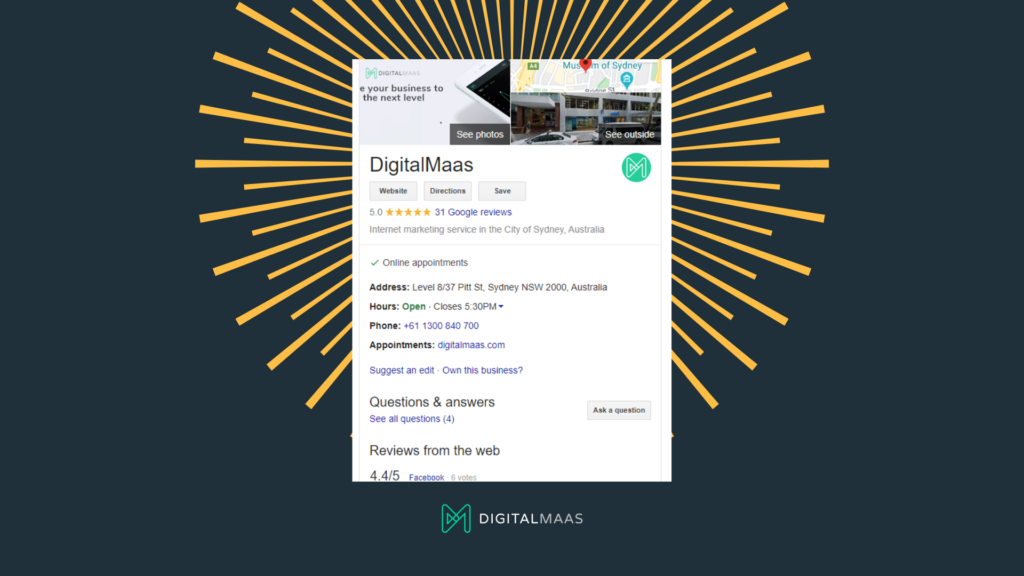 DigitalMaas Google My Business Listing Live