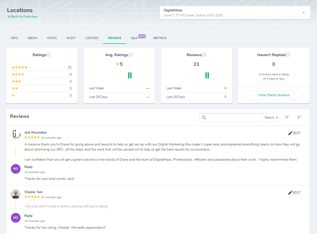 DigitalMaas Platform Reviews Sync