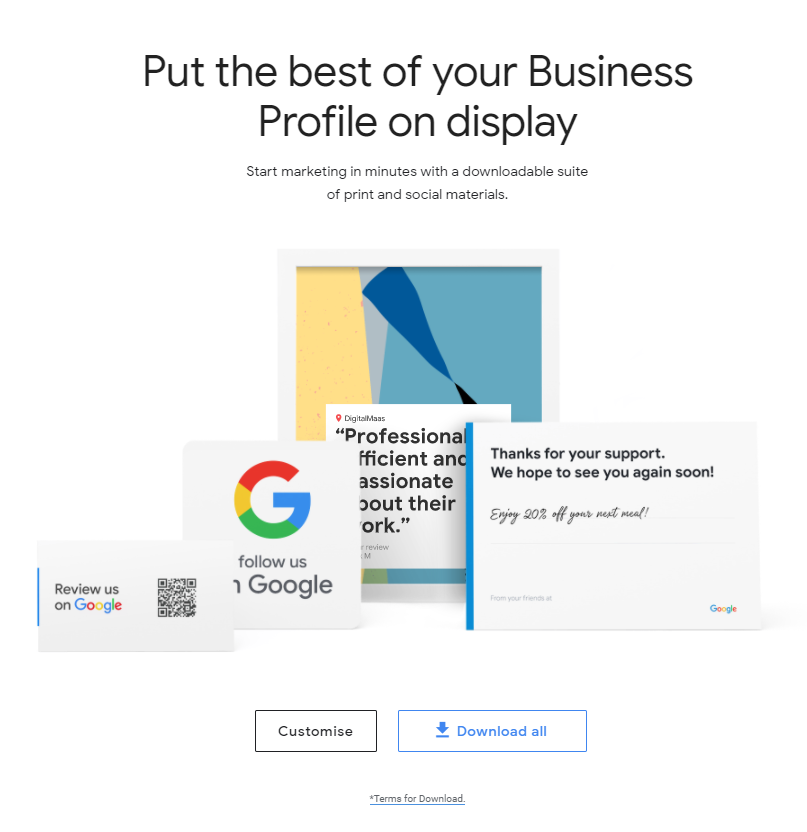 Google My Business Marketing Kit DigitalMaas Download All