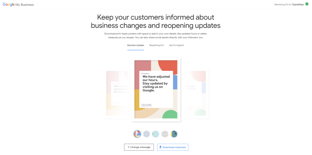 Google My Business Marketing Kit DigitalMaas