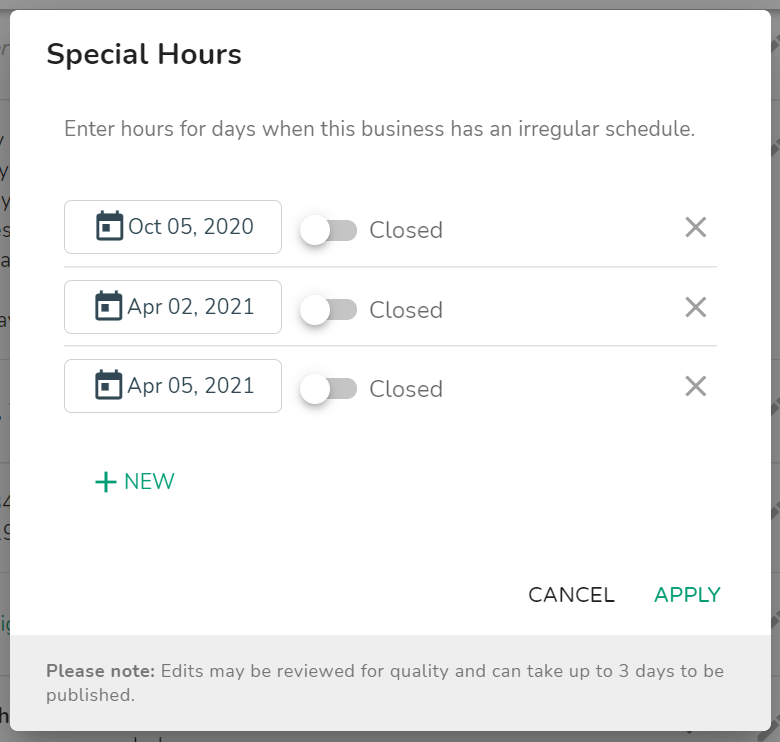 DigitalMaas Google My Business Special Hours