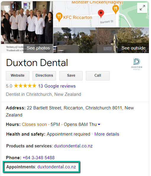 Duxton Dental Appointments Local Business Links