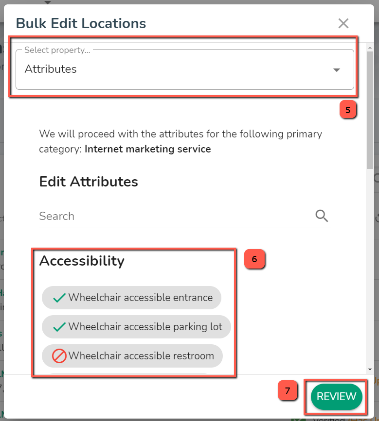 Google My Business Attributes DM Platform