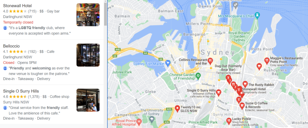 LGBT Friendly Google My Business Attributes not visible on maps search results