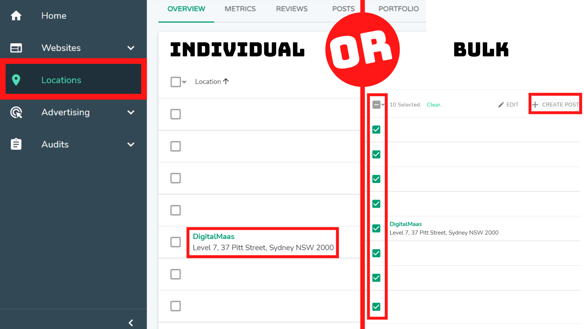 First few steps of doing GMB posts on the DigitalMaas Platform