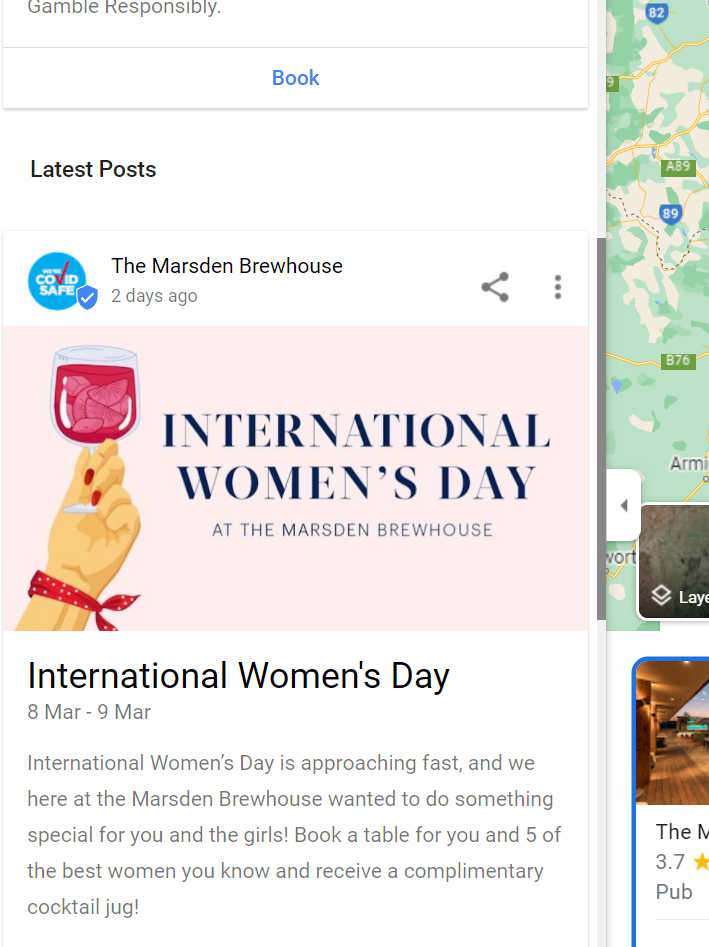 international women's day google post