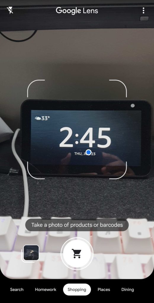 Google Lens uses visual search for shopping