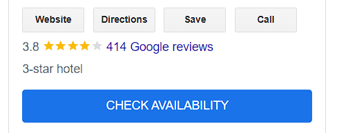 Check availability google business profiles for hotels