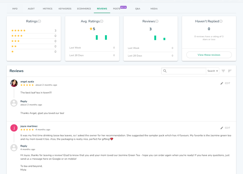 Monitor missing Google reviews on the DigitalMaas Platform