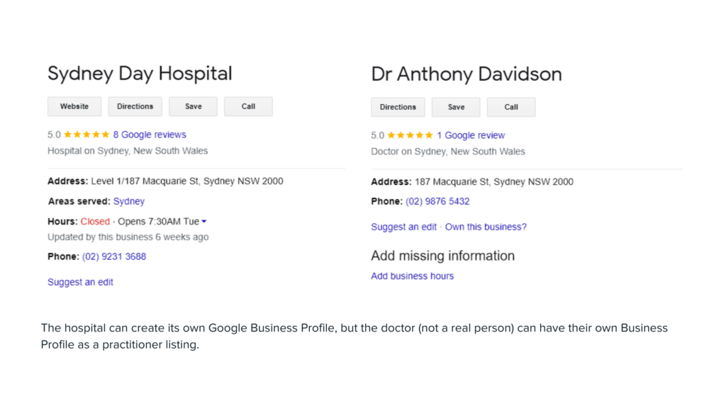 Hospital Practitioner Listings