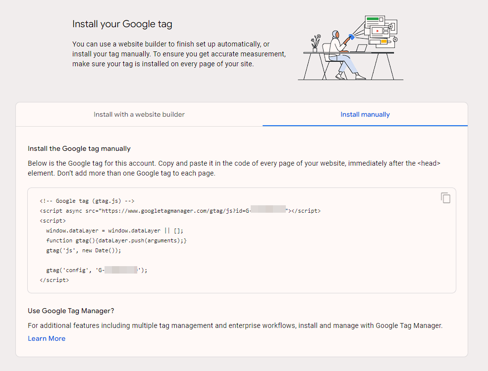 Google Analytics tag setup